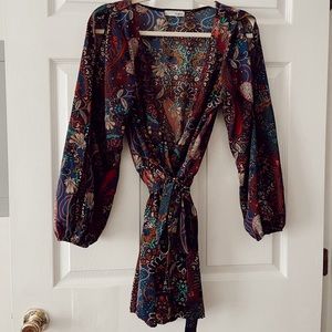 A. Gain | Paisley Romper | Fits Like M/L